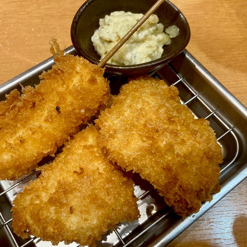 なまずフライ＋チーズフライ串(ふれあい酒場ほていちゃん 新小岩店)