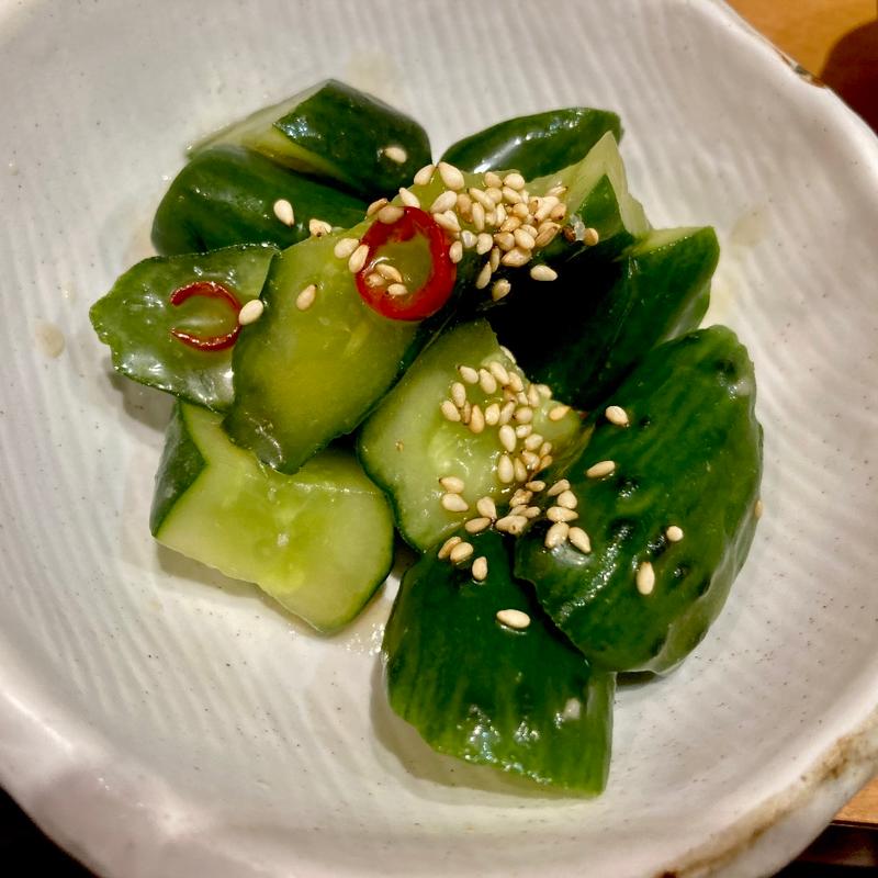 ごま塩きゅうり(ふれあい酒場ほていちゃん 新小岩店)