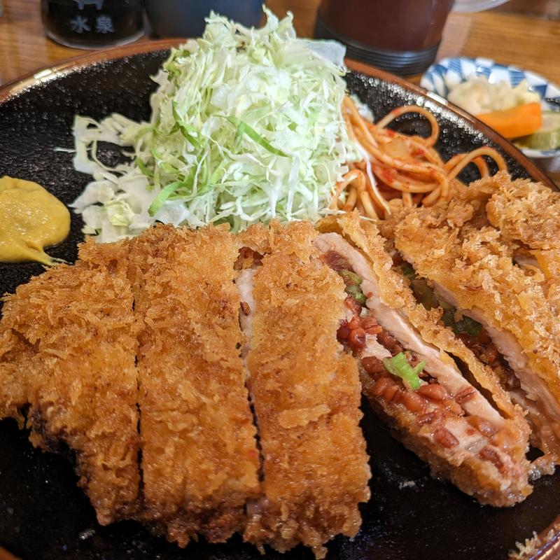 ねぎ味噌とんかつ定食(とんかつ 水泉)