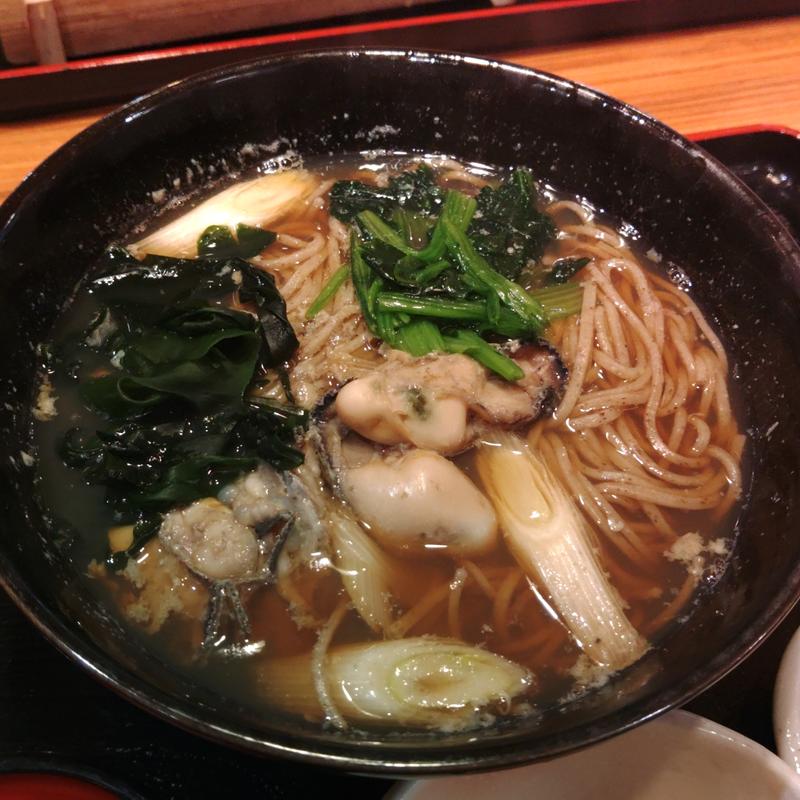 牡蠣南蛮そば(新山亭水沢店)