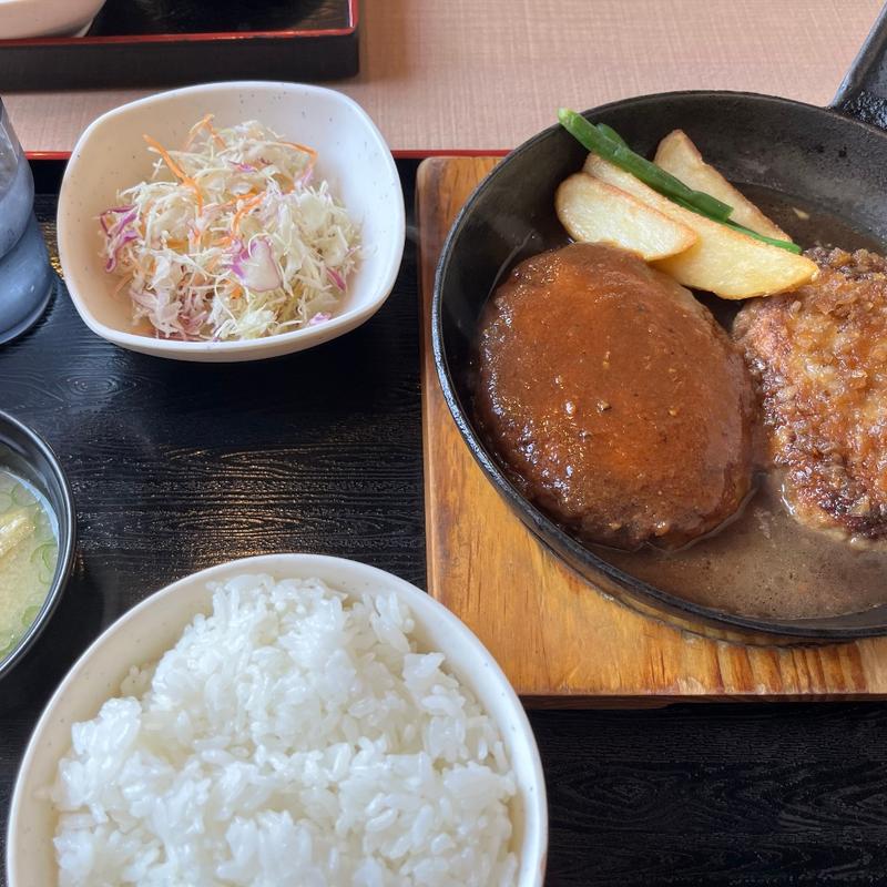 ダブルハンバーグセット(ミスタージョージ 空港店)