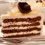 ブラック&ホワイトチョコレートケーキ