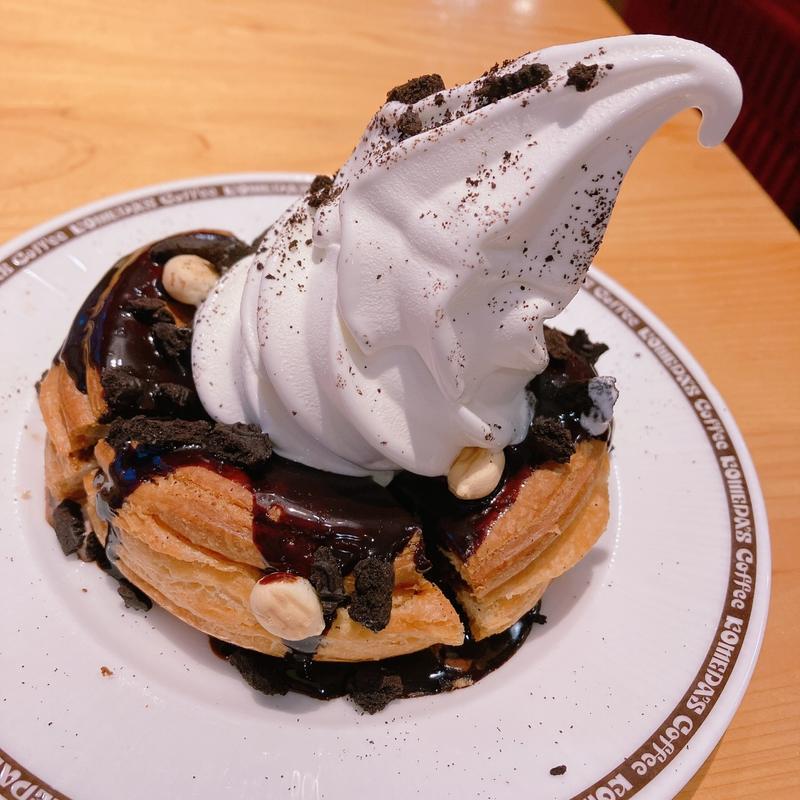 シロノワール ブラックサンダー(コメダ珈琲 新宿御苑前店)