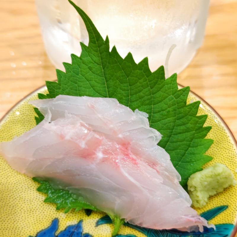 釣りきじはた刺身(魚と酒はなたれ 野毛五番街店)
