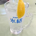 氷結レモン　メガジョッキ(板倉ゴルフ場レストラン )