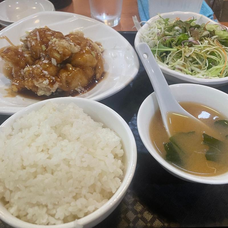 日替定食(甘酢鶏)(つよし 北浜店)