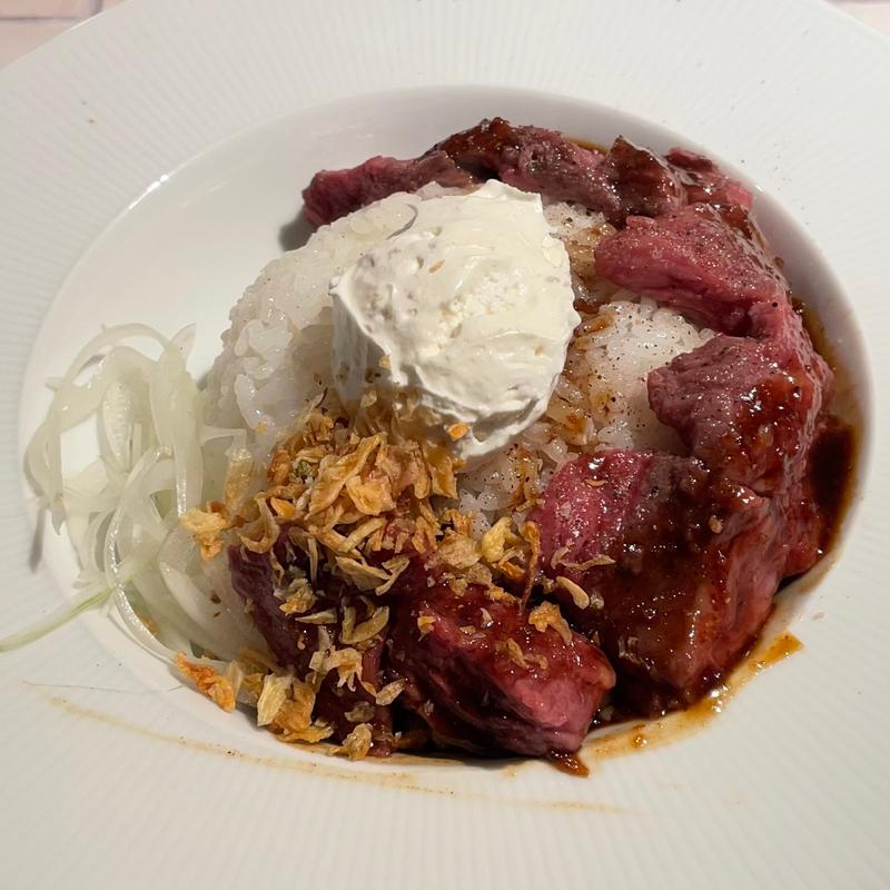 ビーフステーキライス（Sサイズ）(ステーキライスの店 センタービーフ 渋谷宮益坂店)