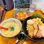 ありぞうつけ麺(塩)＋全部のせ＋ローストポーク丼＋自家製マー油