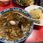 Aセット天鳳麺＋半チャーハン(空港ラーメン 天鳳)
