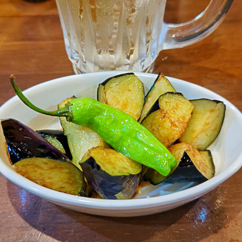 ナスの生姜焼き(野毛八)