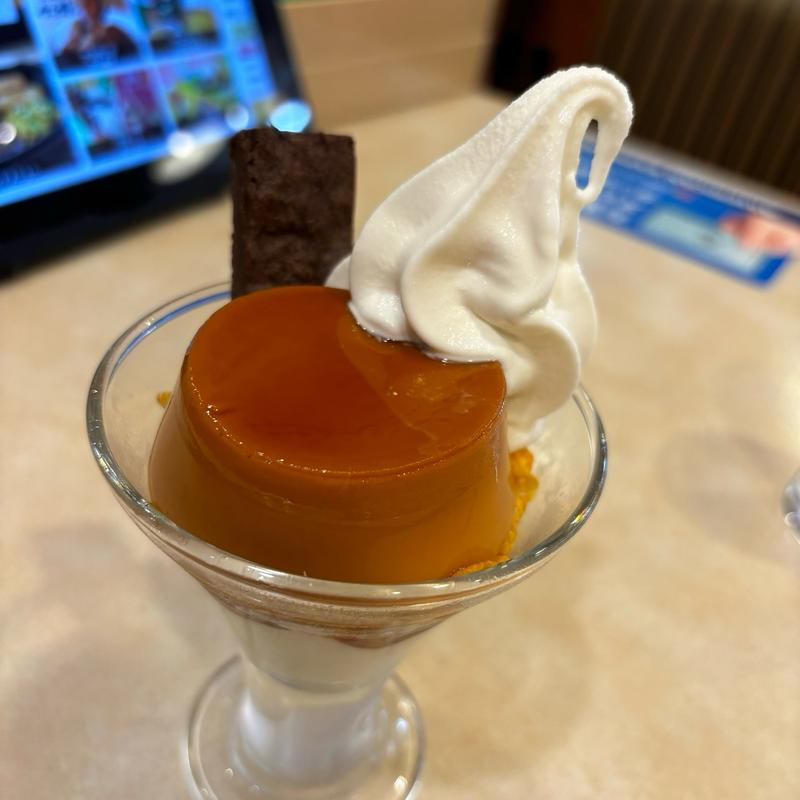 喫茶店のプリン ソフトクリーム&ブラウニー(ガスト 聖蹟桜ヶ丘オーパ店 )