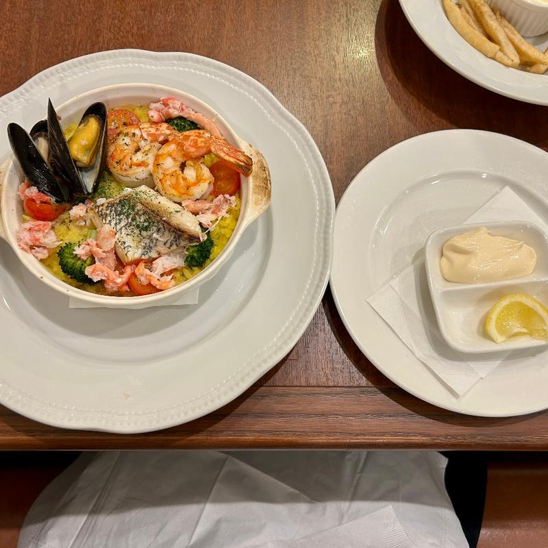 真鯛・海老・蟹のパエリア仕立て(ロイヤルホスト津田沼駅前店)