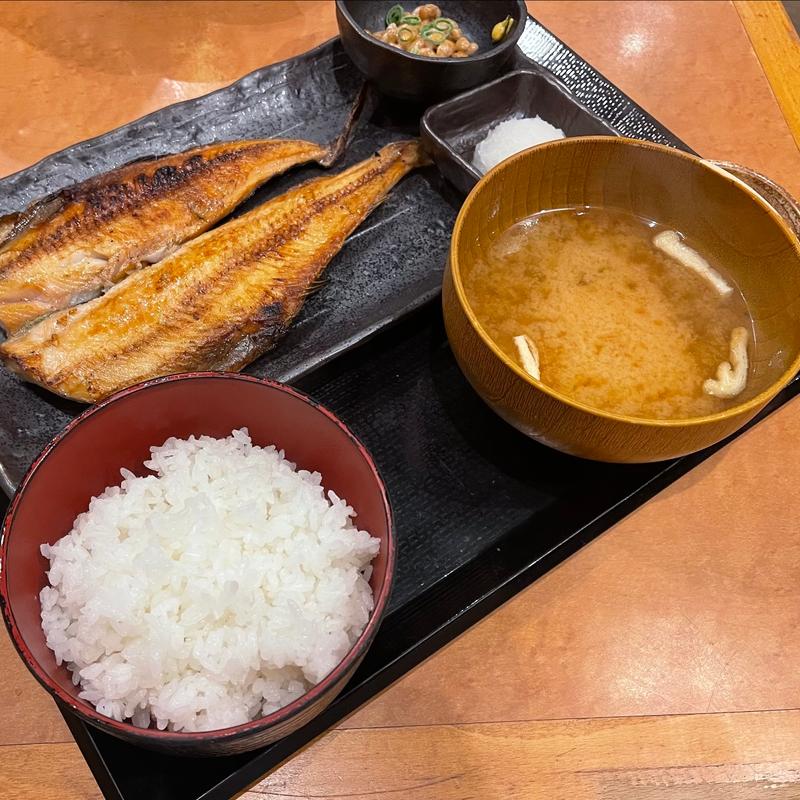 ほっけ定食（一尾）(しんぱち食堂プリンセス通り店)