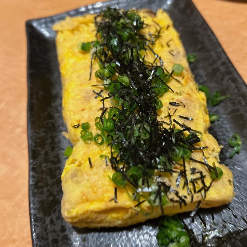 納豆卵焼き(居酒屋 楽笑)