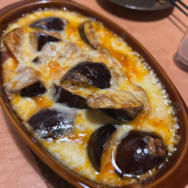 茄子のグラタン(居酒屋 楽笑)