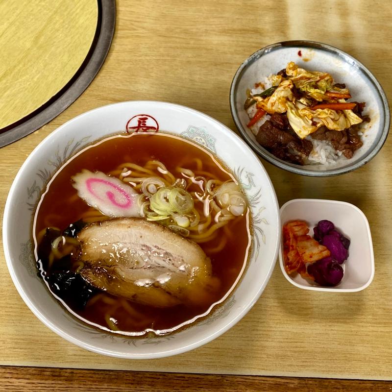 丸長セット(ラーメン＋半桜焼肉丼)(肉の丸長 )