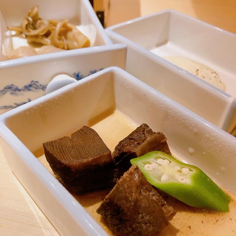 牛タンの赤ワイン煮（弥山コース）(大衆牛肉割烹 初代醸造)