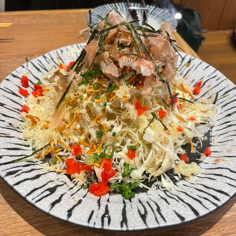東京もんじゃサラダ(魚河岸酒場FUKU浜金 大曽根店)