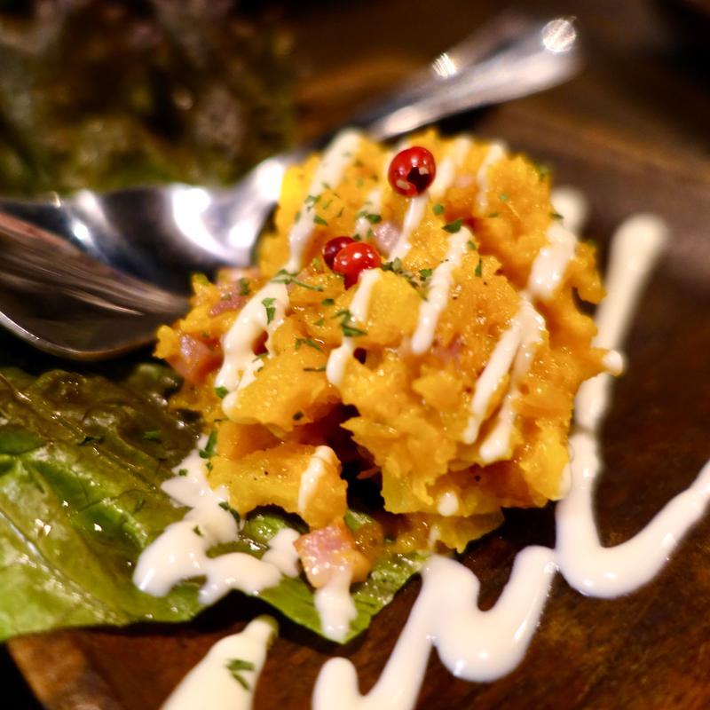 かぼちゃとベーコンのサラダ(TEPPAN keyJACK)