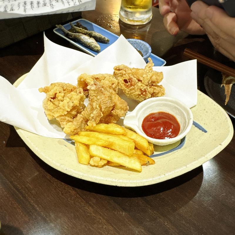 三陸鶏ももの唐揚(目黒のさんま 菜の花 茶屋坂本店)