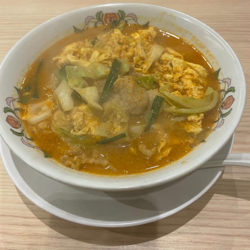 豚辛ラーメン(餃子の王将 大船駅笠間口店)