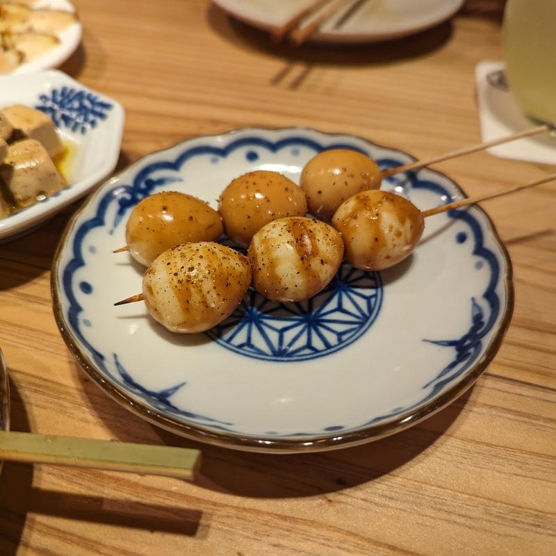 うずら串(炭火焼鳥 塚田農場 大宮東口店)