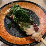 ささみ　梅しそ(焼き鳥　石橋)