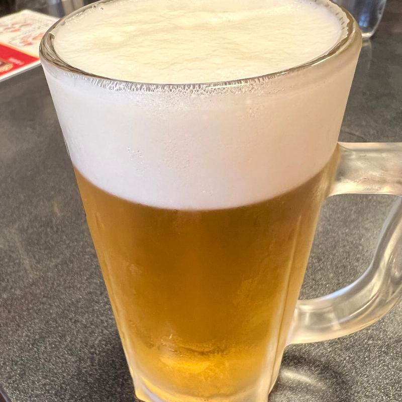 生ビール(中華食堂 栄軒)