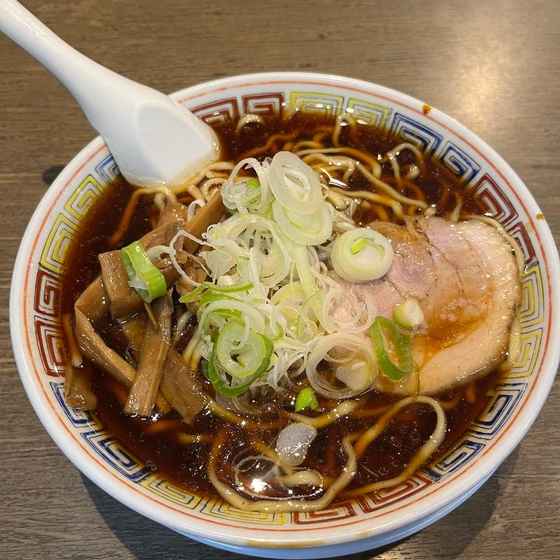 肉中華そば 麺大盛 ネギ増し(丸中華そば)