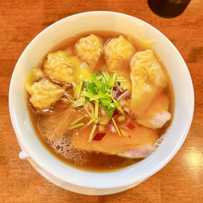 わんたん煮干しらぁ麺(麺や維新)
