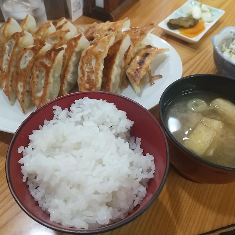 餃子定食(のりぶん )