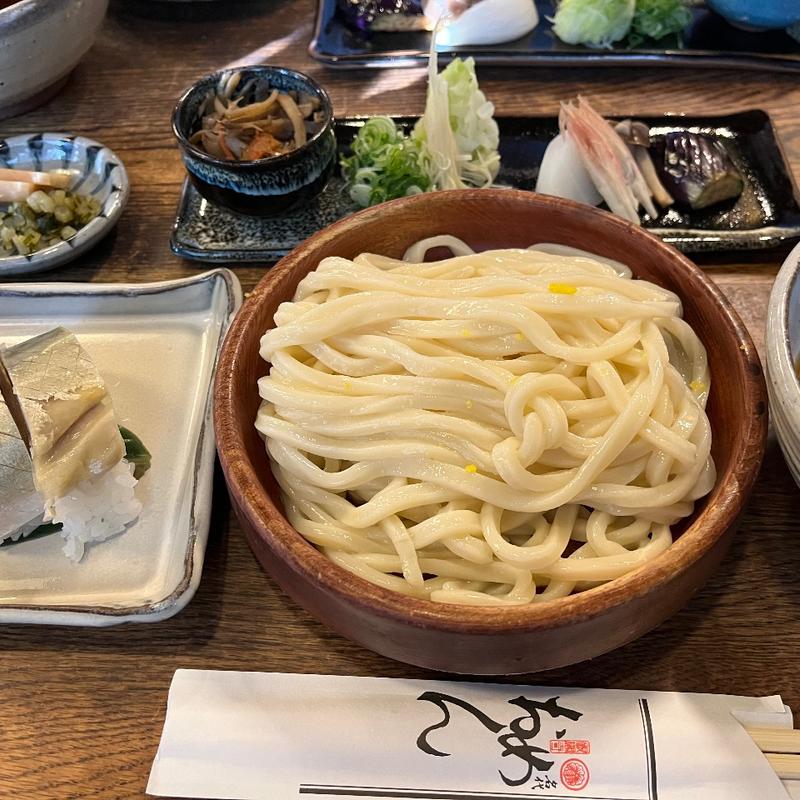 おめんと鯖寿司セット(名代おめん 銀閣寺本店)