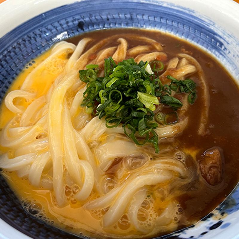釜玉カレーうどん(本格手打ちうどん もり)