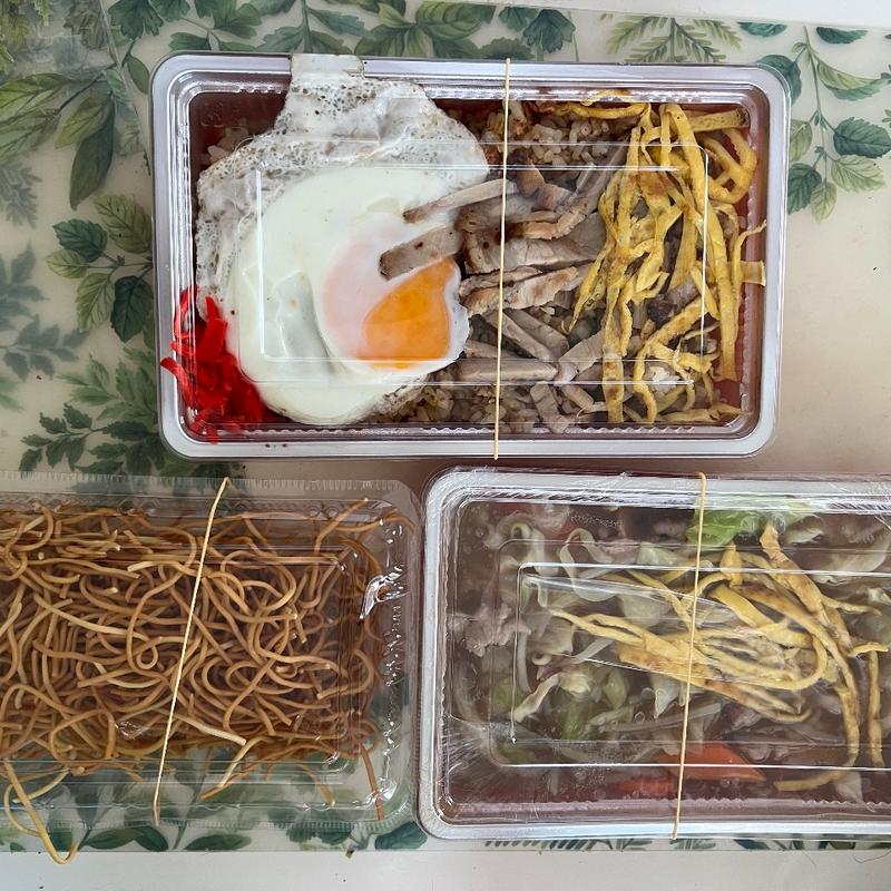 揚げそば、五目焼き飯(大貫)