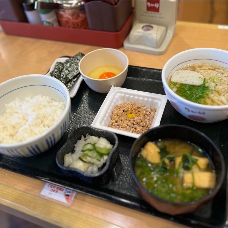 こだわり卵の納豆朝食(なか卯 すすきの西店 )