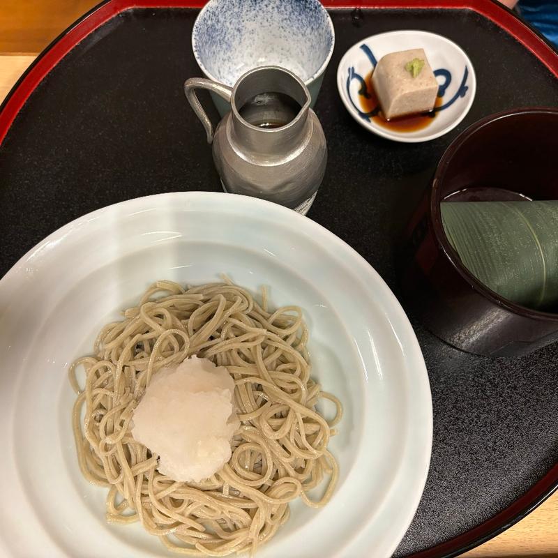 もりそばセット(丹波そば切り花格子)