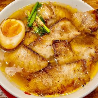 焼豚ラーメン、ニンニク(焼豚ラーメン三條 葛飾店)