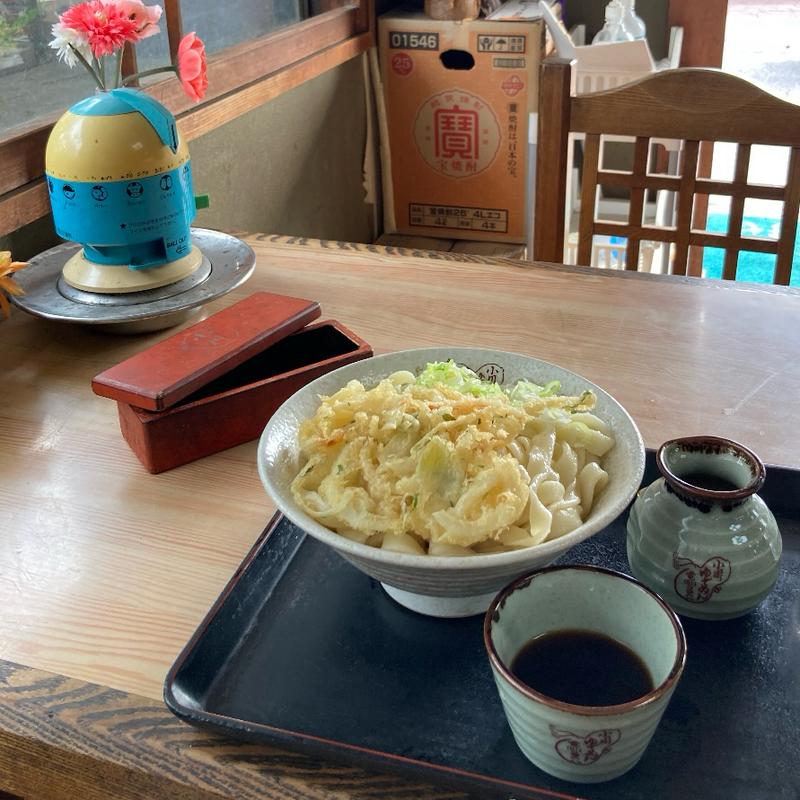 大天ひもかわもり(小川ゆでめん店)