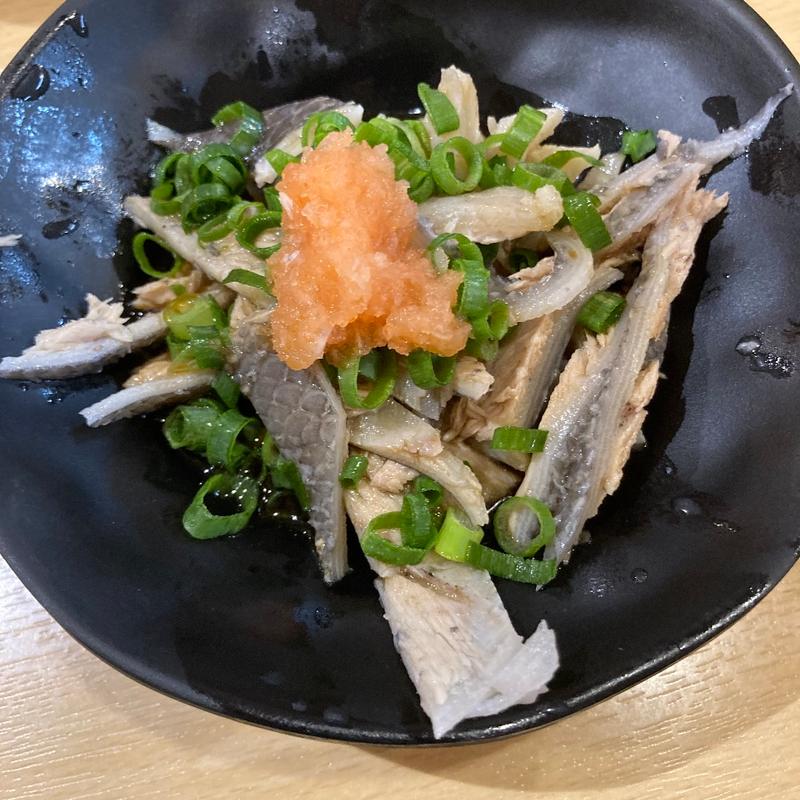 マグロ皮ポン酢(第二ひさご寿司)