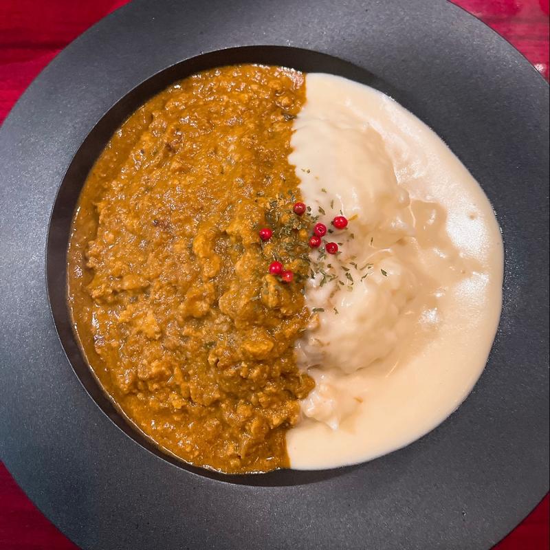 ヒキニクチーズカレー (欧風ヒキニクカレーSPICE STOCK 心斎橋店)