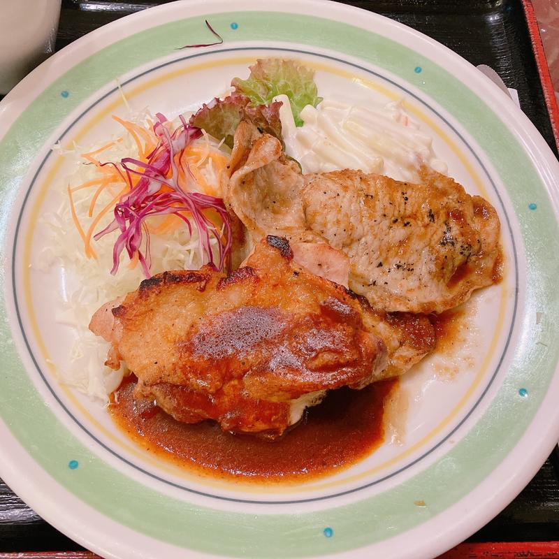 チキンソテーと生姜焼き(はやしや )