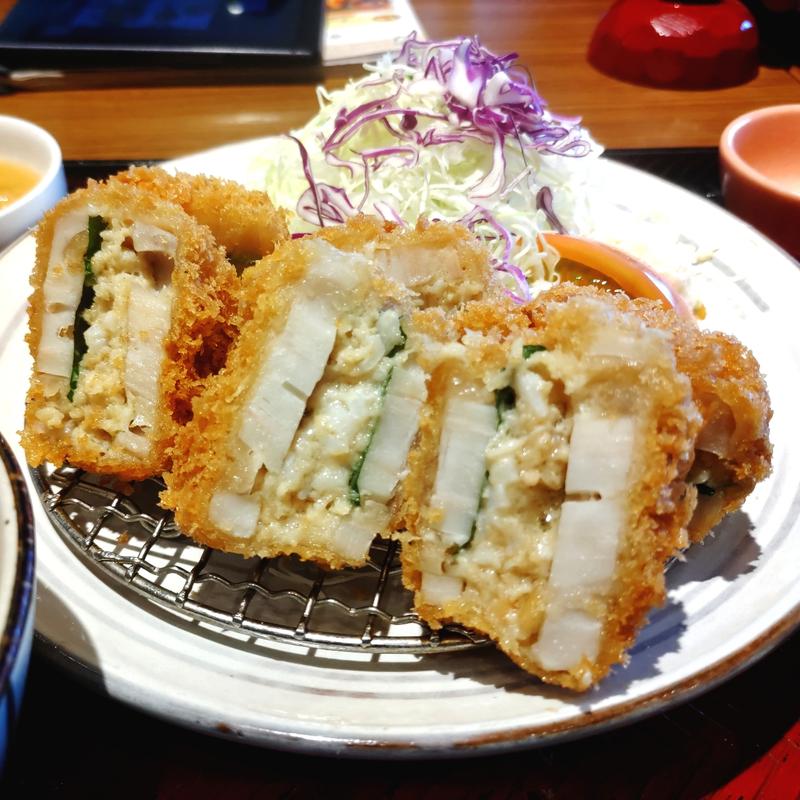 蓮根挟み揚げ(大戸屋ごはん処 上野公園店)