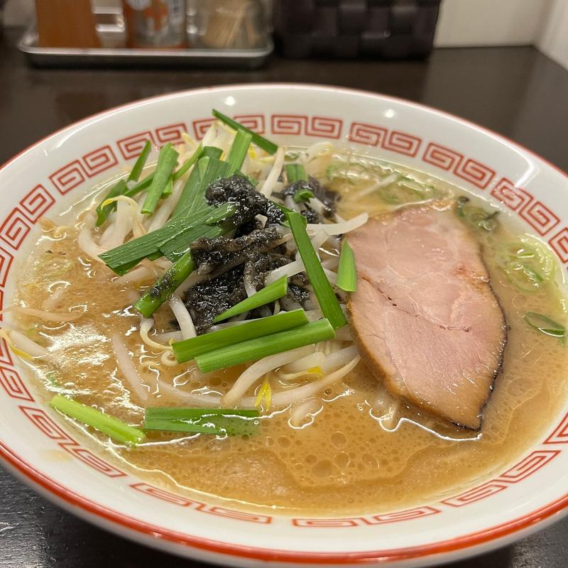 濃厚味噌ラーメン(限定)(博多とんこつ 豚の足跡)