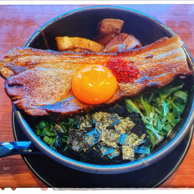 まぜそば➕男気チャーシュー(まぜそばラーメン弦 宇佐南店)