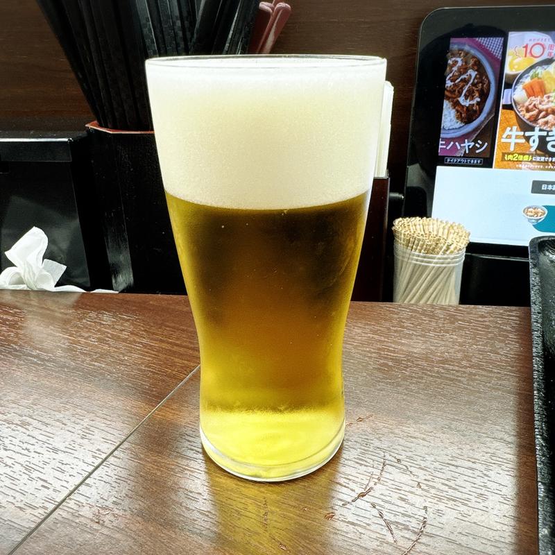 生ビール（グラス）(吉野家 中目黒駅前店 )
