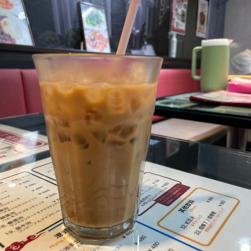香港式ミルクティー(香港贊記茶餐廳飯田橋店(ホンコンチャンキチャチャンテン))