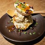 半蔵門「POST食堂」浅利のポテトサラダ 煮卵のせ(POST食堂)