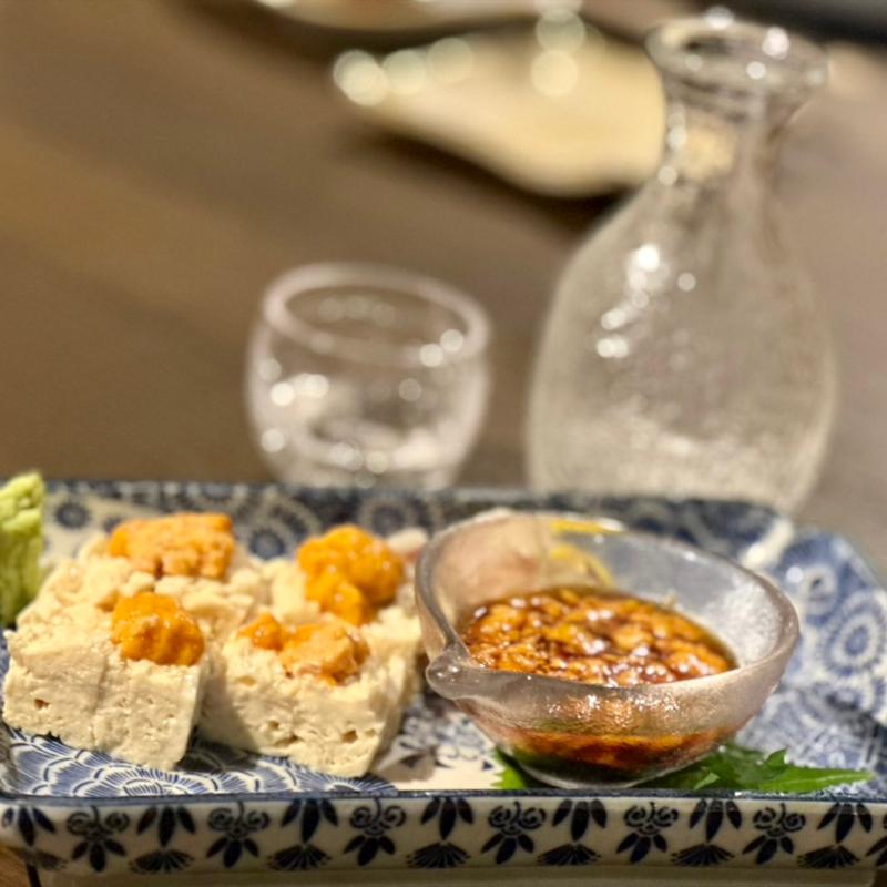 京ゆばウニのせ　ウニ醤油(うしのほね 本店 )