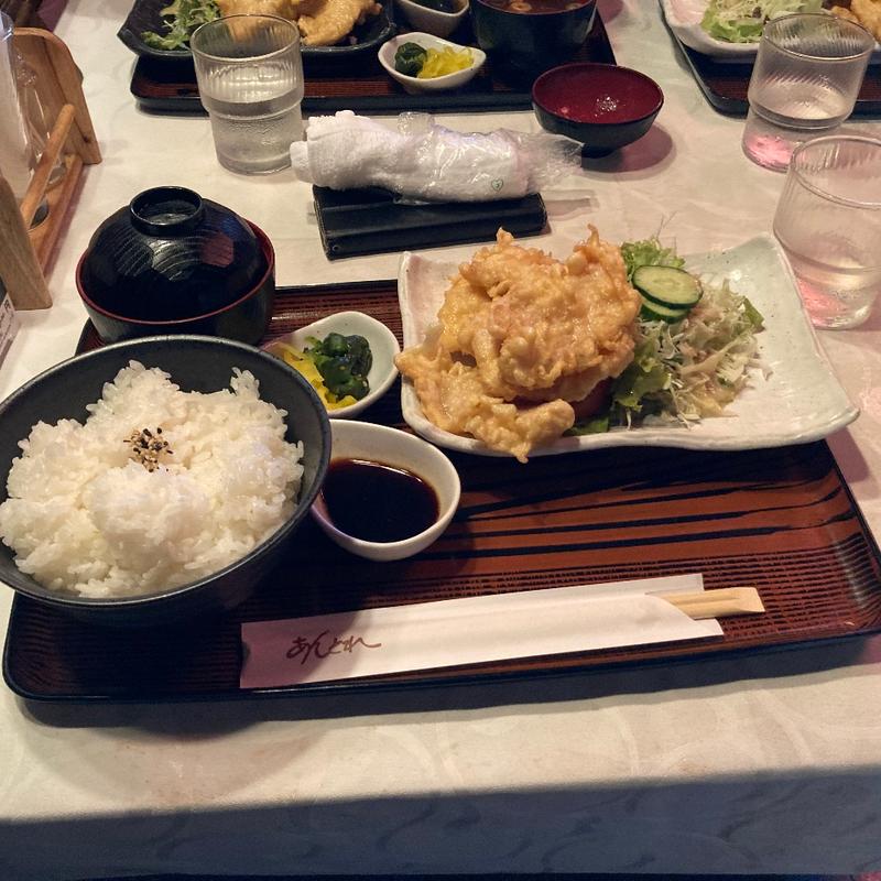 とり天定食(あんとれ)