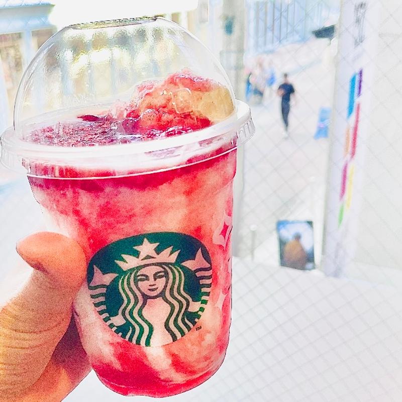 ストロベリーメリークリームフラペチーノ(スターバックス・コーヒー 京都新京極店 )